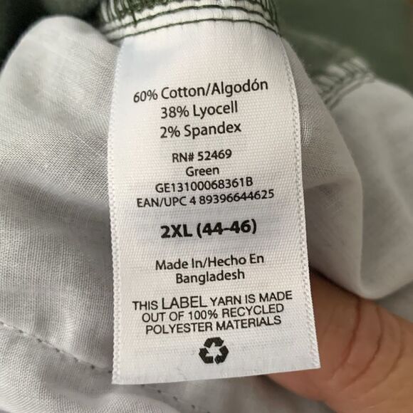 George Men’s Green Khaki Joggers Drawstring Size 2XL - Picture 10 of 10